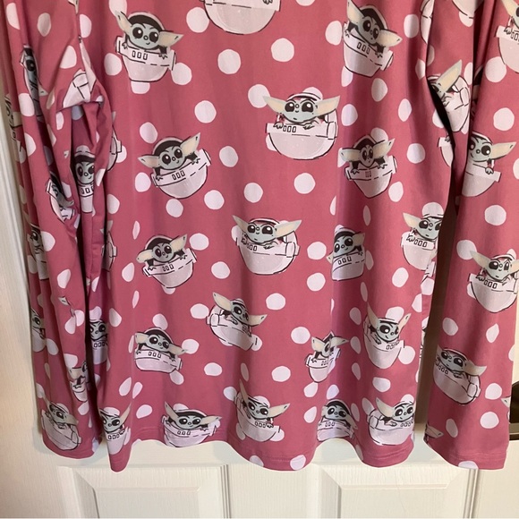 Star Wars Munki Munki SLUMBER Pajama Set Women's Size Medium Baby Yoda 2 Piece - Picture 10 of 16